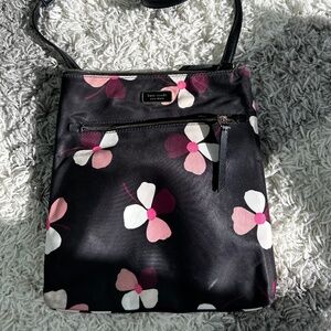 Kate Spade Flower Print Nylon Crossbody Purse
